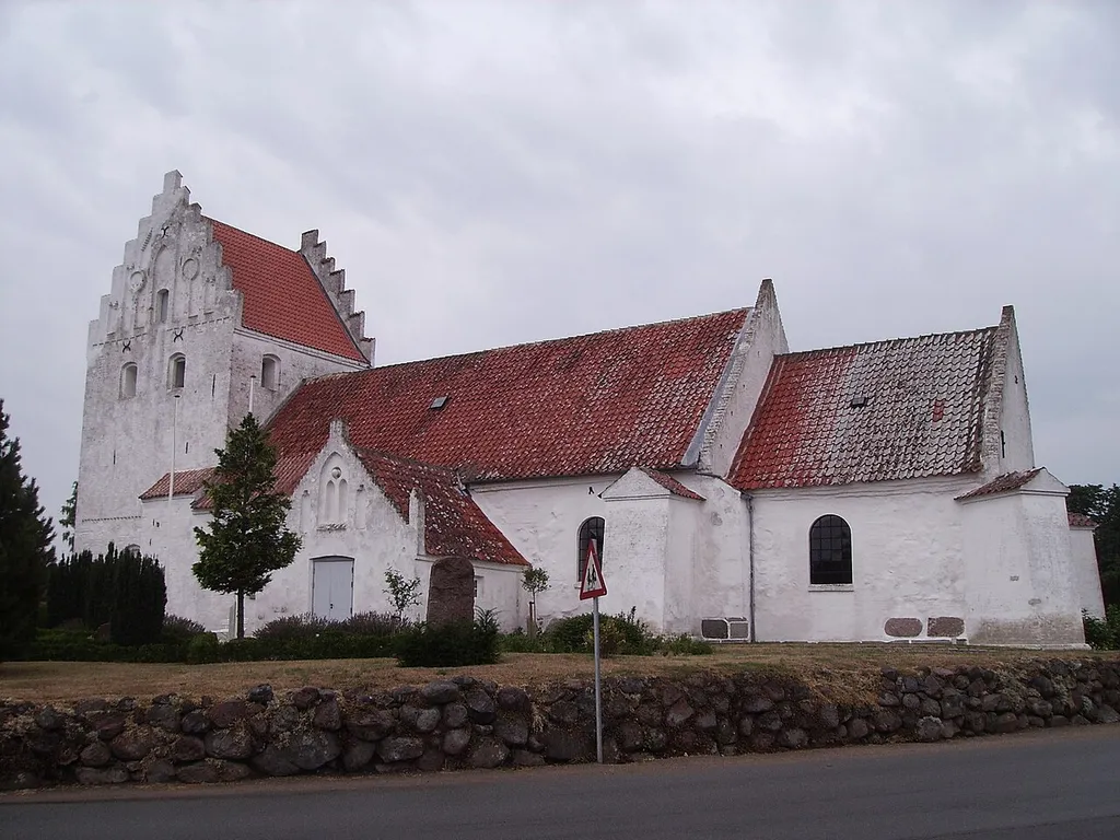 Dalby Kirke, Dalby Sogn, Bjerge Herred, Odense Amt, Denmark (Danish Church) - Dalby Kirke fra sydøst