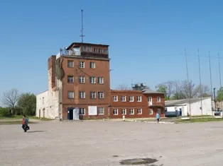 The main building of Kaliningrad Devau Airport in May 2006
