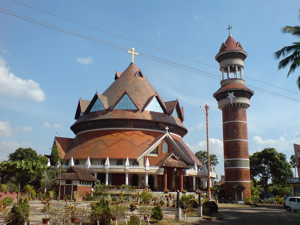 St. John's Cathedral of the Syro-Malankara Archdiocese of Tiruvalla, Kerala, India.