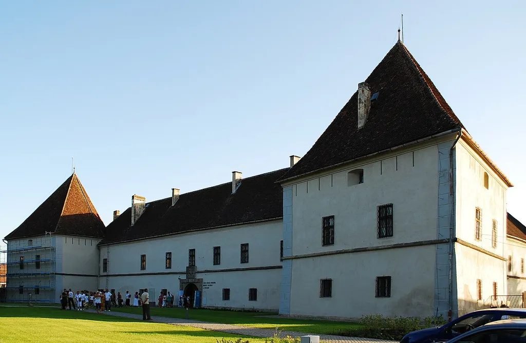 The fortified Mikó castle in Miercurea Ciuc, Harghita, Romania