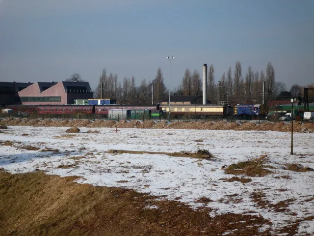 The G.W.R. Preservation Group (Southall Railway Centre) view from Glade Lane
