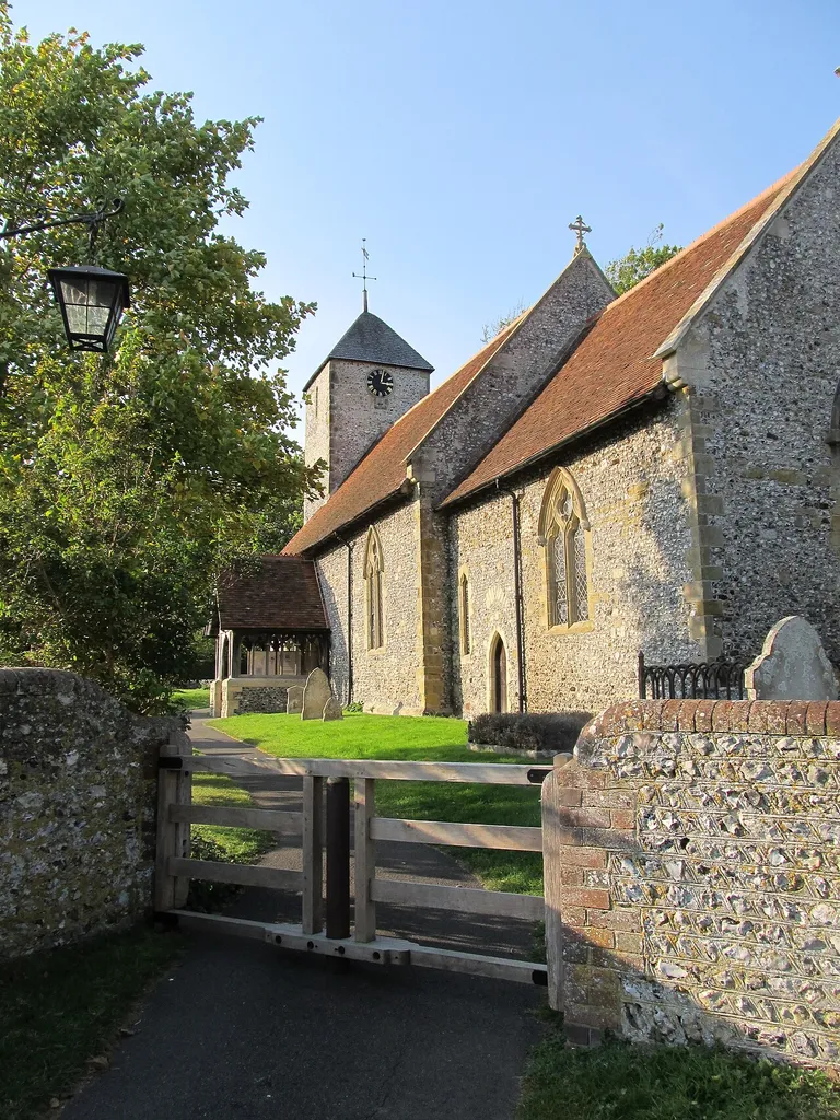 Tapsel gate at St Pancras church, Kingston near Lewes, East Sussex, England.