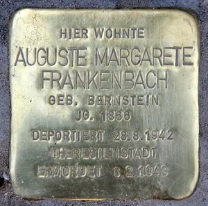 Stolperstein dedicated to Auguste Margarete Frankenbach
