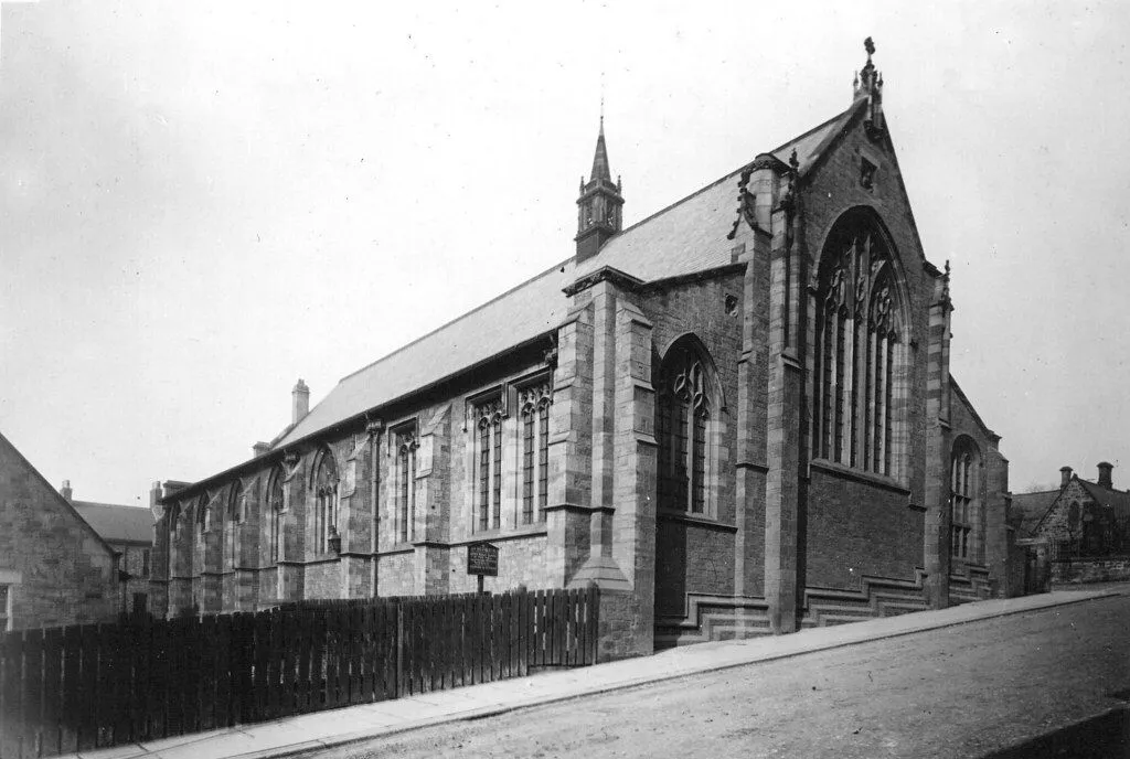 The former St Aidan's Church, Elswick, Newcastle upon Tyne (now demolished). This was the site of the Elswick World War I memorial.