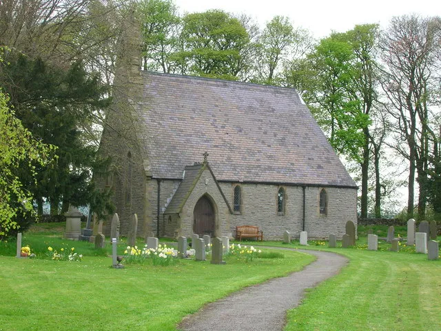 Parish church of St Michael and All Angels, Sheldon, Derbyshire, seen from the southwest