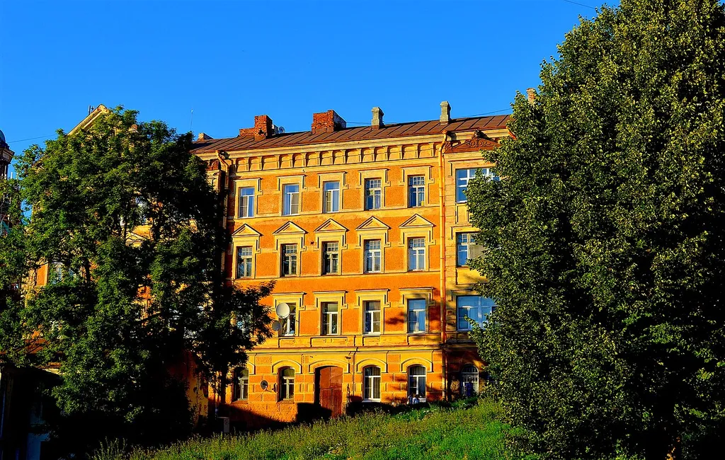 Residential building of G. Frankenhauser, 1903 (architect I. Aminoff): Watchtower Street, 10. Vyborg, Vyborg district, Leningrad region.