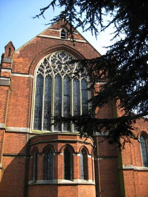 St Hilda's parish church, Ashford, Middlesex, seen from the west. Building was started in 1912 and completed in 1928