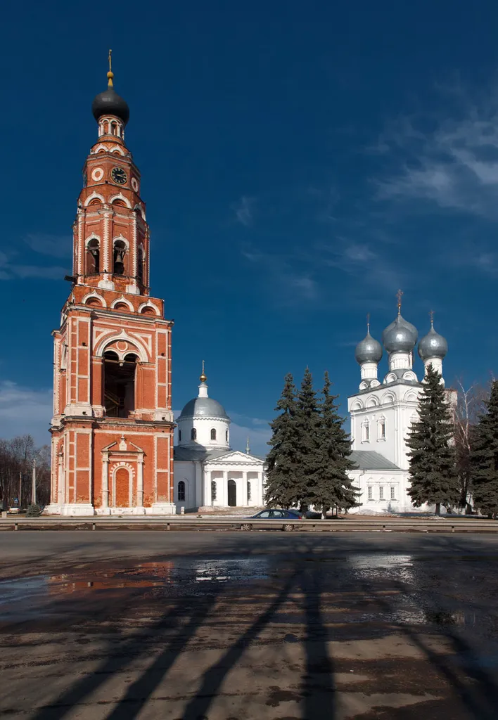 Cathedral square in Bronnitsy, Moscow Oblast