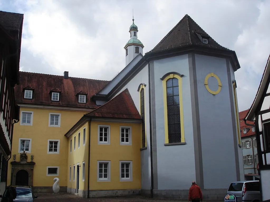 Ansicht St. Augustinus Schwäbisch Gmünd von Osten mit Chor und Klosterteile