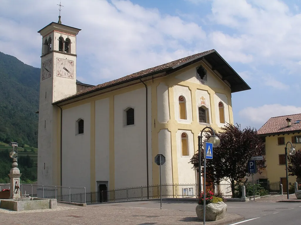 Lenzumo (Concei Valley, Ledro, Italy) - the church of St. Sylvester