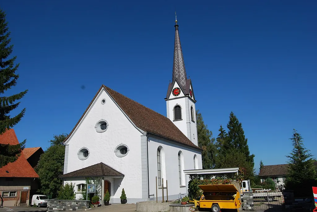 Protestant church at Langrickenbach (KGS n. 11020), canton of Thurgovia, Switzerland