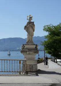 Statue John of Nepomuk, Traunbrücke, Gmunden