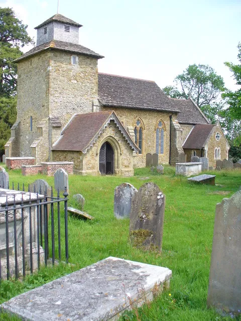 Wotton Church. St John's church is not in the Domesday Book but it probably dates from that period. It contains many Evelyn monuments - the family from Wotton House. http://www.british-history.ac.uk/report.aspx?compid=42948
