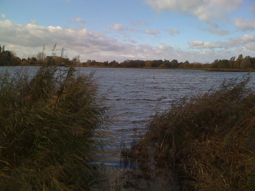 Großer Posthornteich in Halle (Saale) von Osten