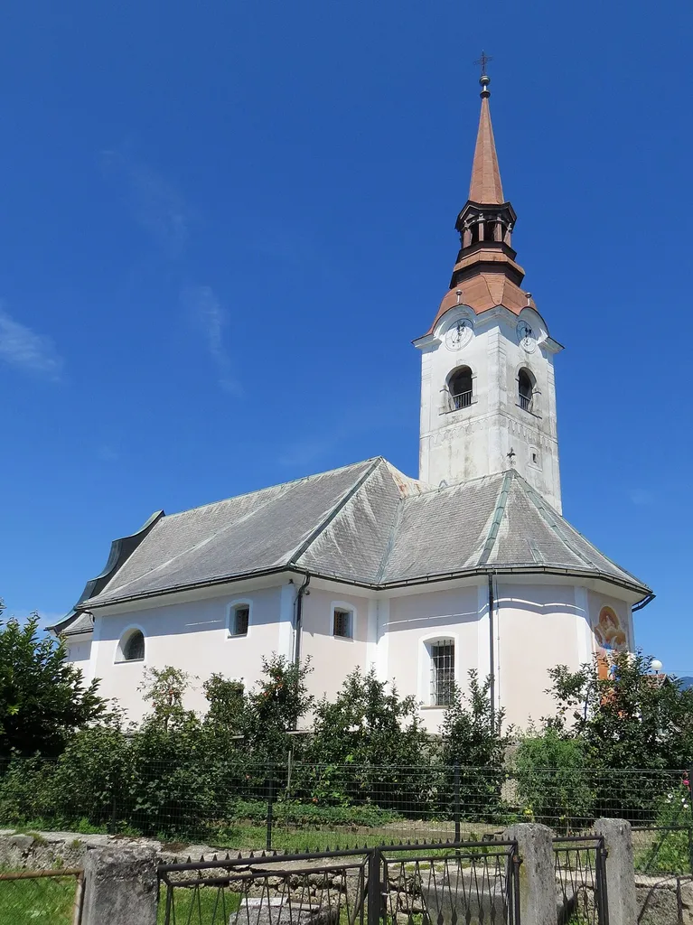 Saint James's Church in Podbrezje, Municipality of Naklo, Slovenia
