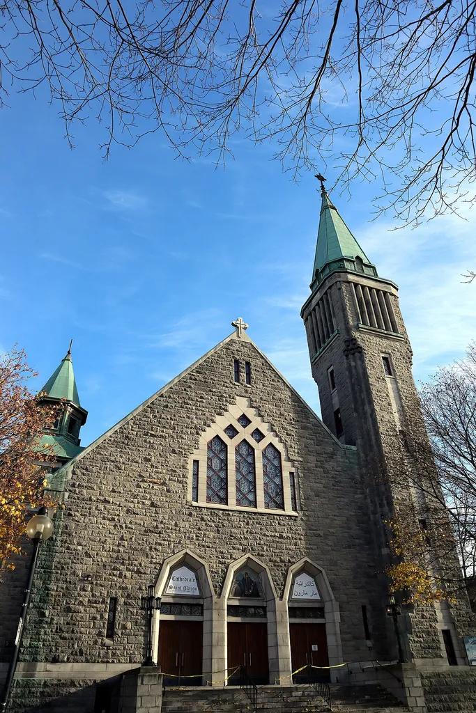 Saint-Maron Cathedral on Gouin Boulevard in Montréal, Québec, Canada