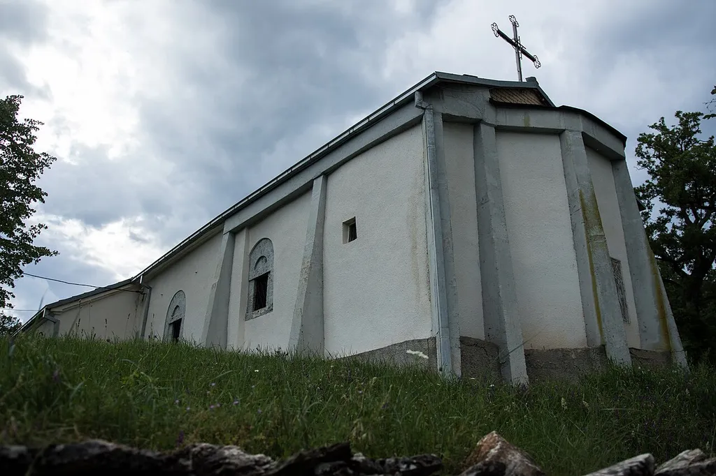 View of the St. Petka Church in the village Žvan