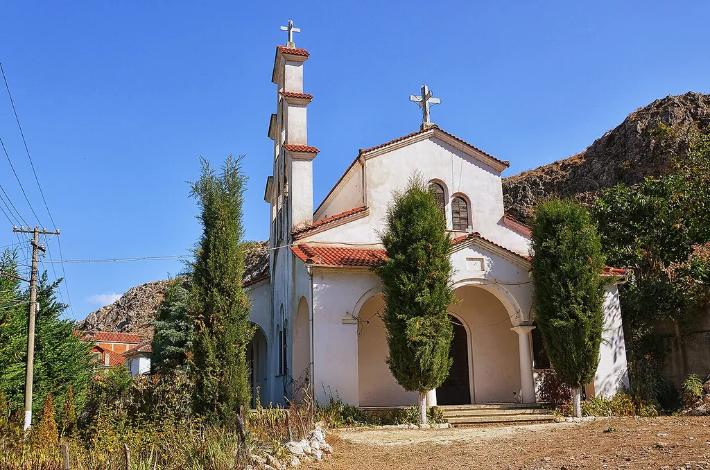 The orthodox church of Lin, Albania