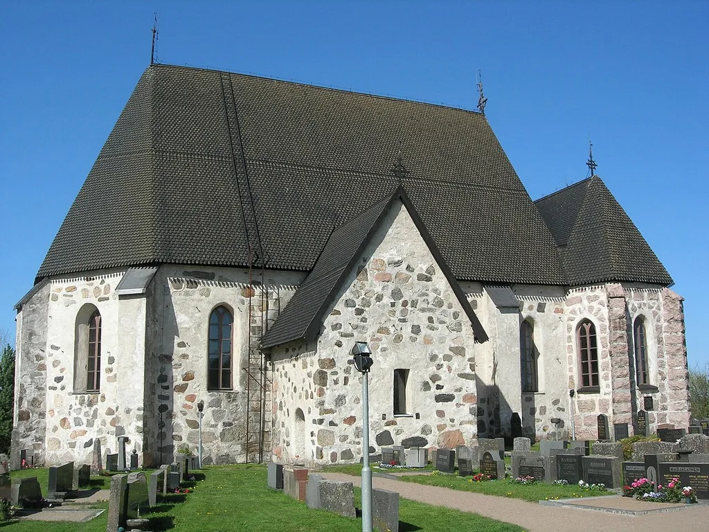 The medieval church in Nousiainen, Finland