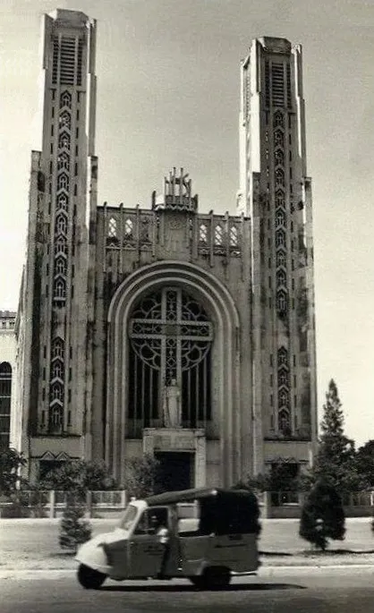 Ancienne cathédrale de Phnom Penh, aujourd'hui détruite.