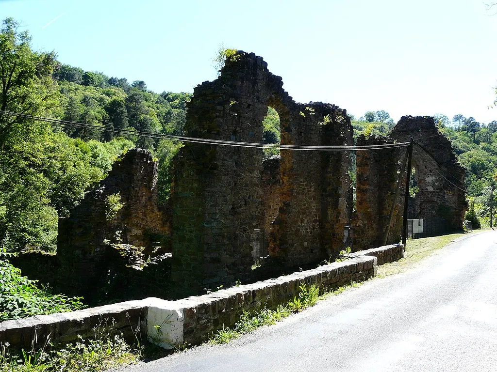 Les ruines du monastère du Coyroux, Aubazines, Corrèze, France.