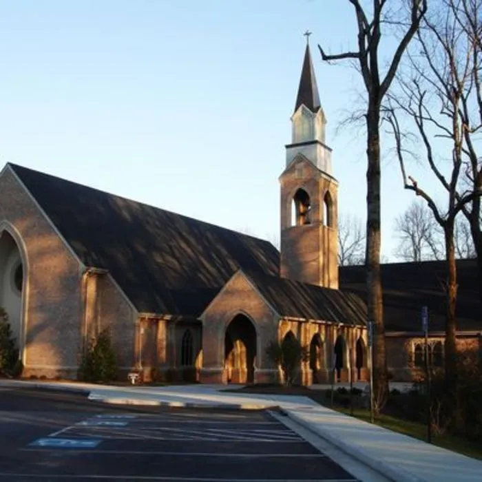 The church and bell tower of Holy Cross Anglican Cathedral, Loganville, Georgia.