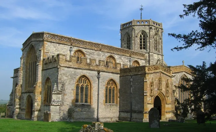 Parish church of SS Peter and Paul, North Curry, Somerset, seen from the southwest