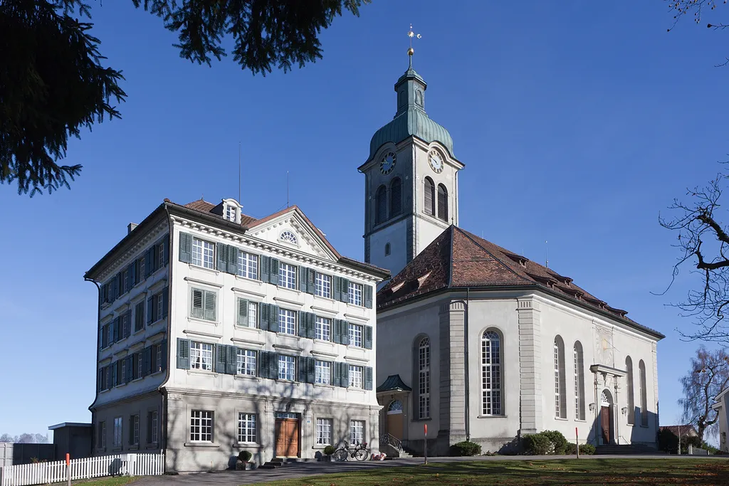 Pfarramt und Kirche von Speicher AR