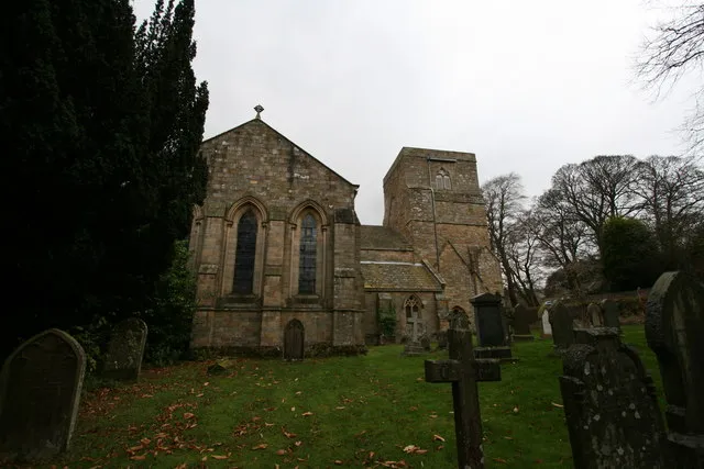 St Mary's Abbey church, Blanchland, Northumberland, seen from the east