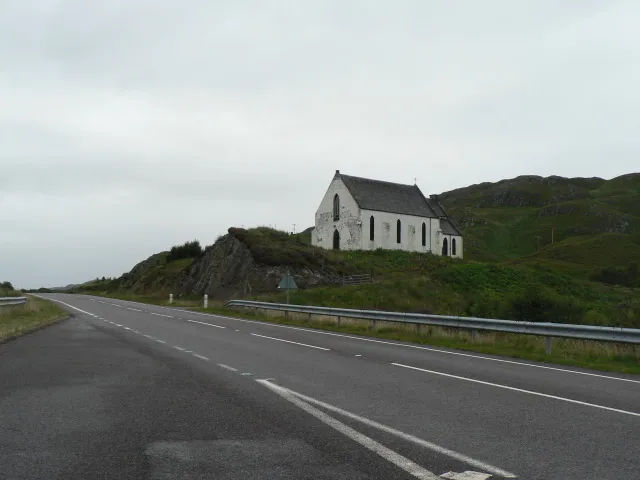 Polnish: church of Our Lady of the Braes This church has a look of disuse about it, and I note it is no longer marked as a church on the OS map.