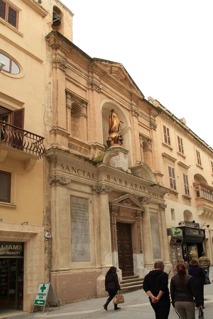 Sanctae Barbarae Dicatum Church, Triq ir-Repubblika in Valletta, Malta