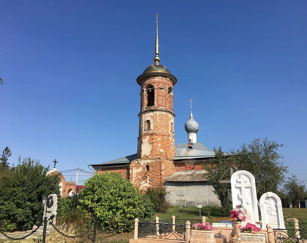 Церковь Бориса и Глеба: ЮВ окраина, берег Протвы, Дракино, Серпуховский район, Московская область