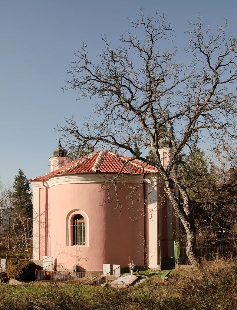 The apse of the Church of the Ascension at Sopot monastery, Bulgaria.