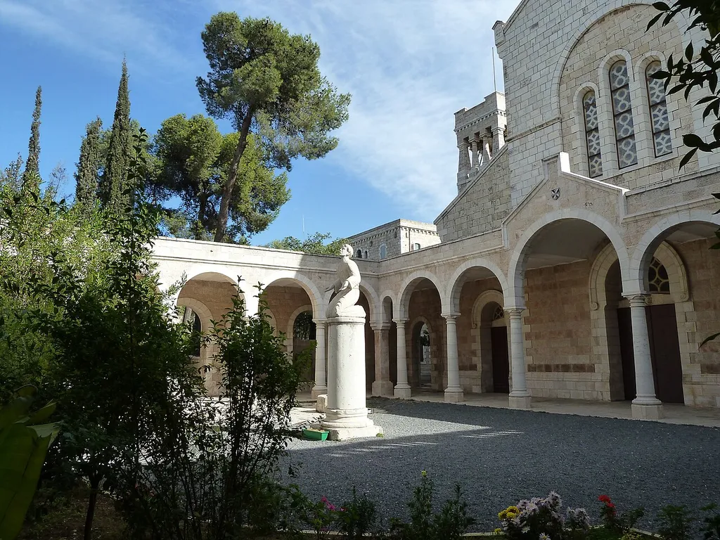 The Saint Stephen's Basilica within the French Biblical and Archaeological School of Jerusalem.