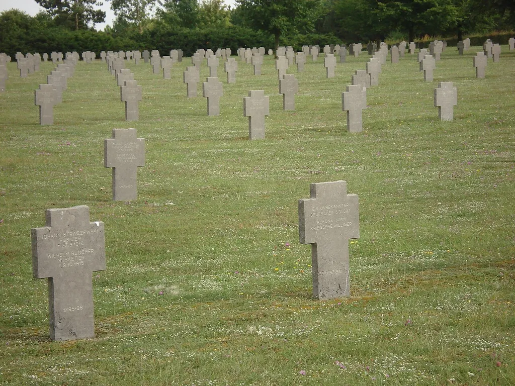 Deutscher Soldatenfriedhof in der Champagne