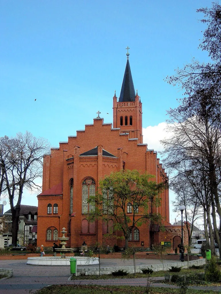 The church in Jastrowie, Poland.