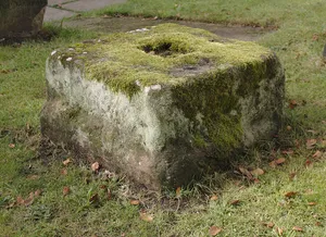 Cross base at St Helen's church, Sefton