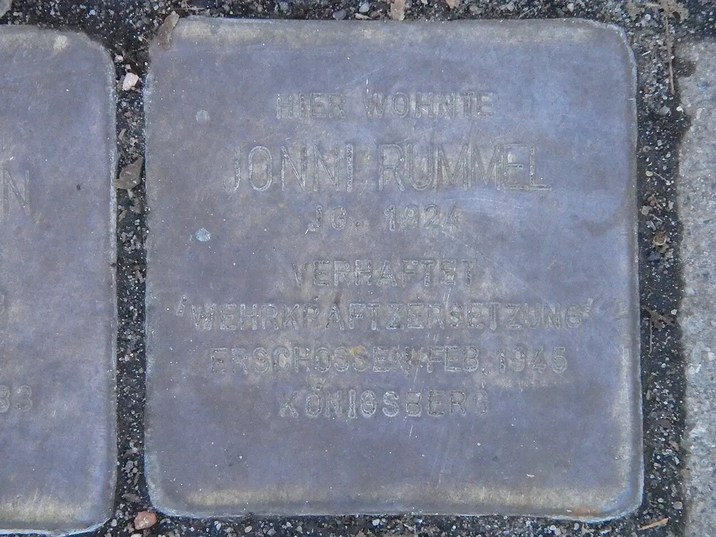 bild des stolpersteins