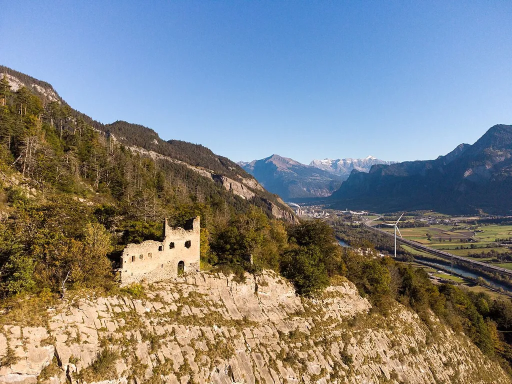 Castle Lichtenstein in Haldenstein, Graubünden, Switzerland