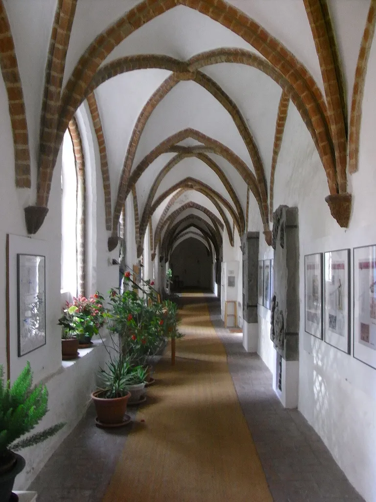Cloister of Zehdenick monastery, Oberhavel district, Brandenburg state, Germany