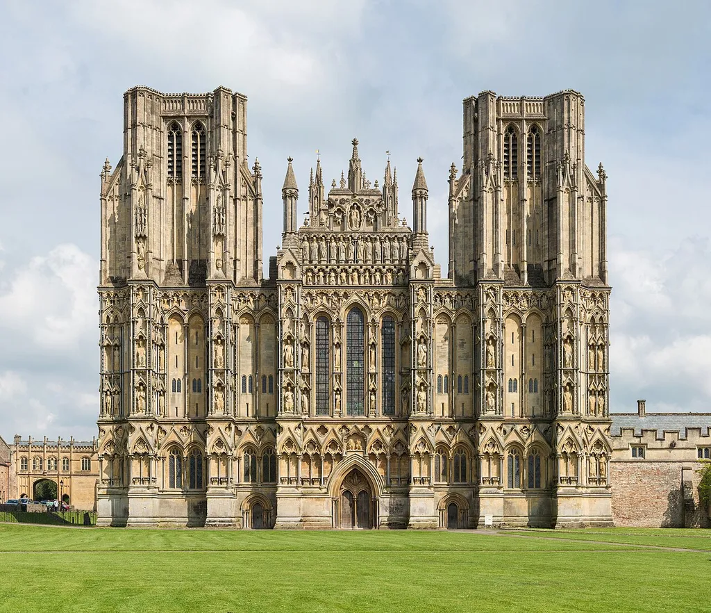 The West Front of Wells Cathedral.