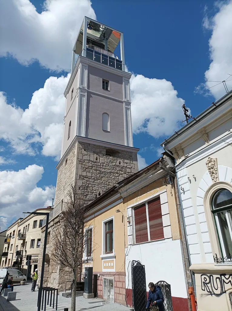 HUːKolozsvári_tűzoltótorony 2023-ban ENː Cluj fire tower in 2023