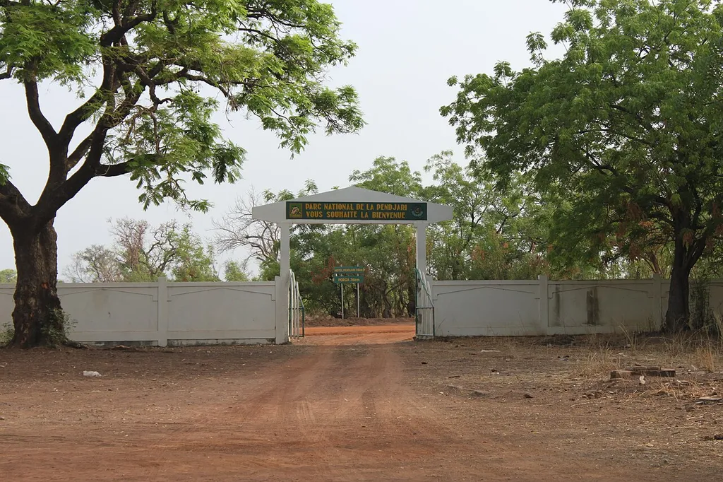 Porte d'entrée du parc National de la Pendjari, au nord-ouest du Bénin.