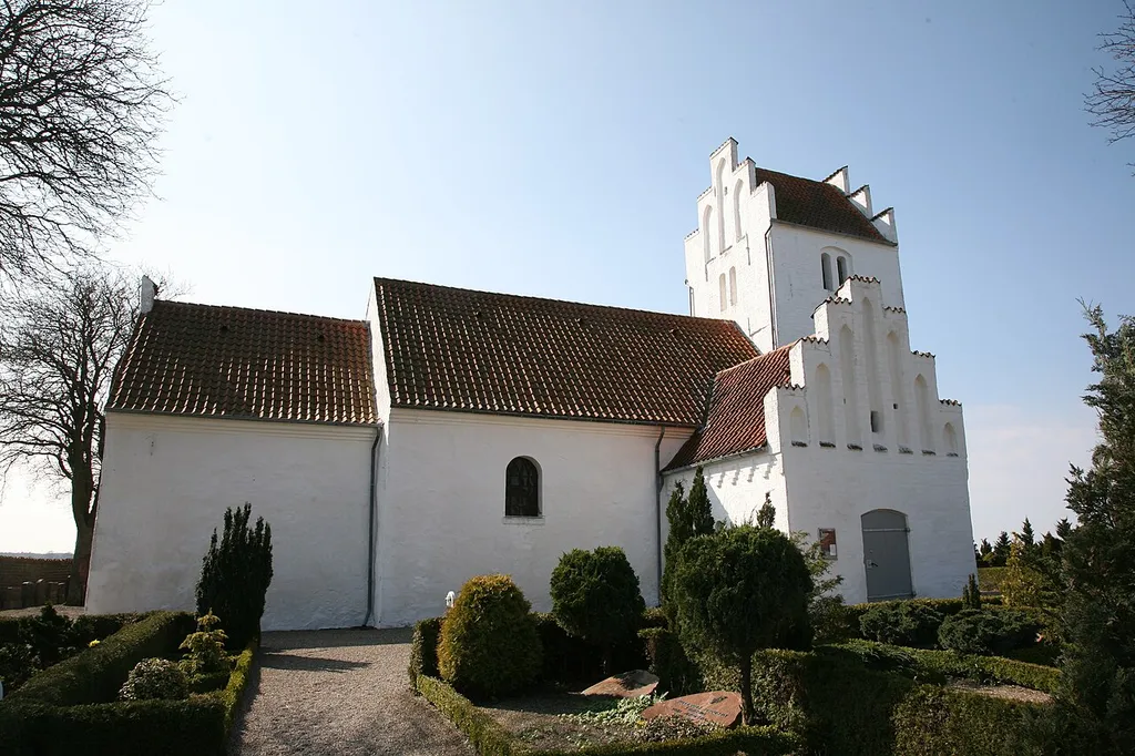 Ottestrup church in Slagelse Herred, Denmark