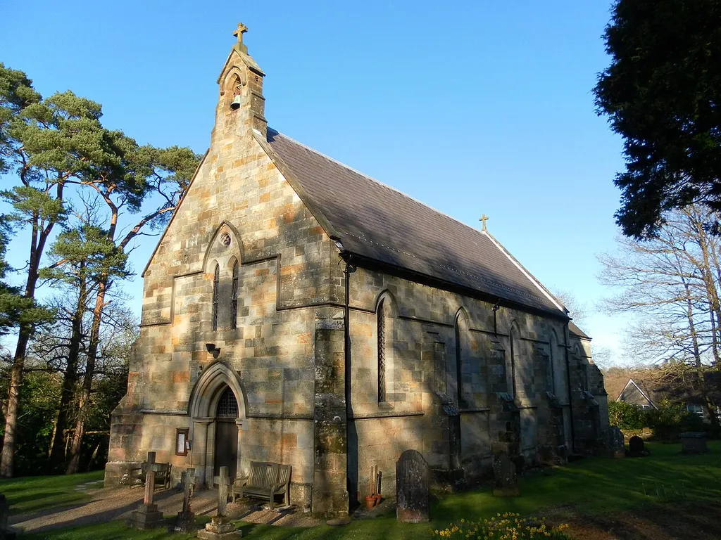 Parish church of St John the Evangelist, St John's, Crowborough, East Sussex, England, seen from west-southwest