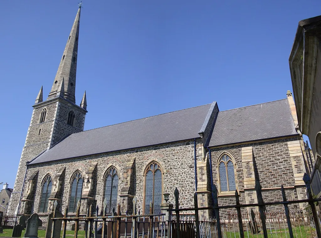 Composite photograph of Christ Church Cathedral, Lisburn, Northern Ireland