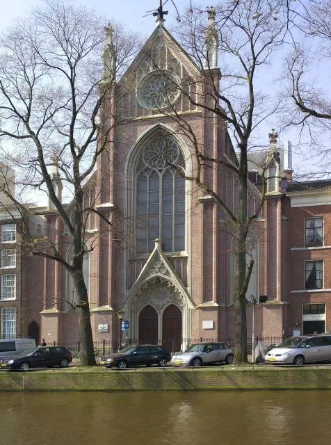 The front of the Church of Our Lady, Amsterdam