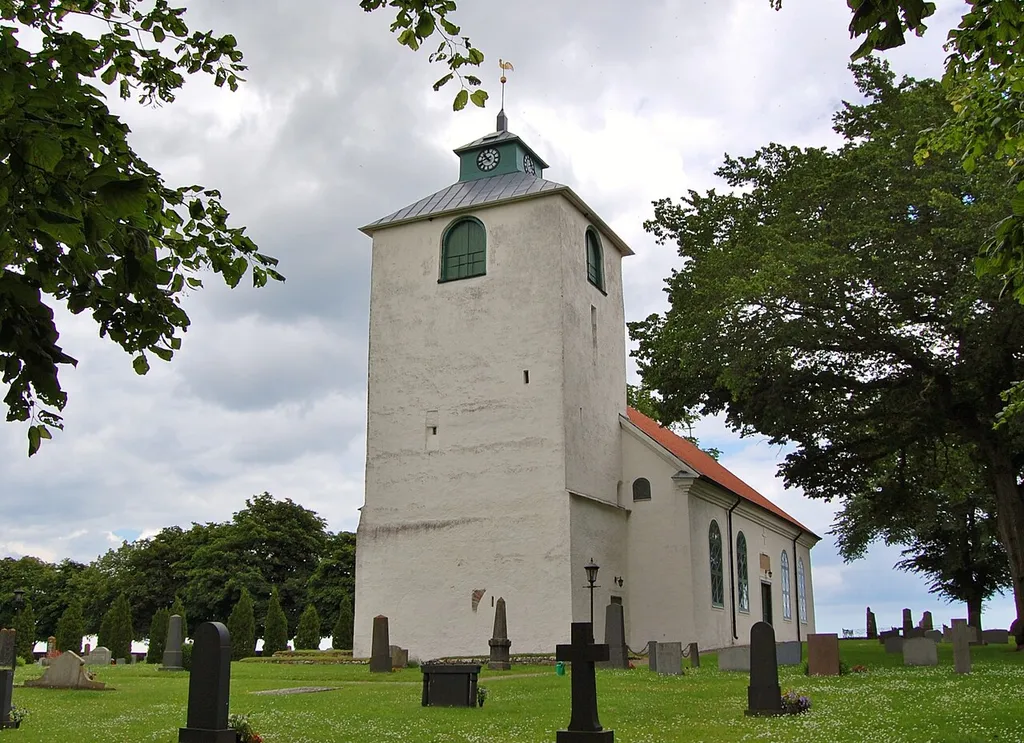 Hulterstad Church from the southwest.