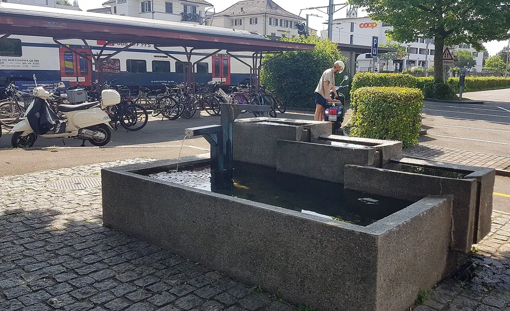 Brunnen Bahnhof Küsnacht (2023 dauerhaft entfernt)