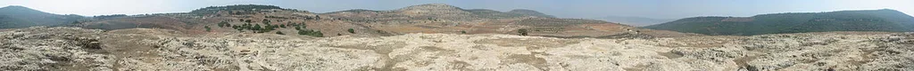 Panorama from peak of Tel Yodfat.